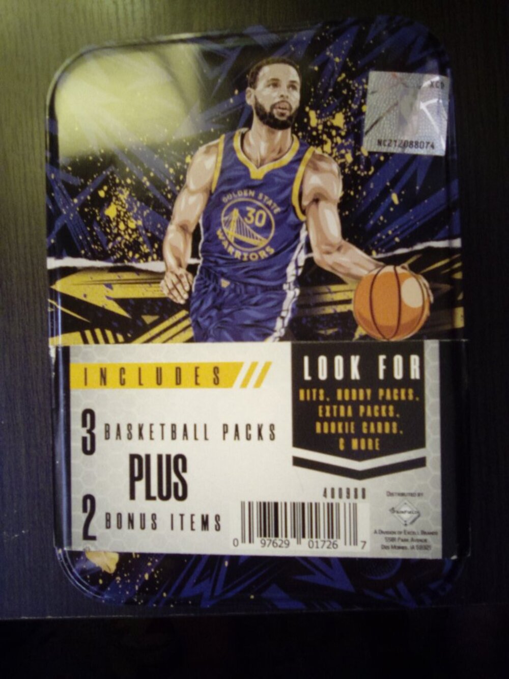 2024-25 Panini Prizm Stephen Curry Metal Tin